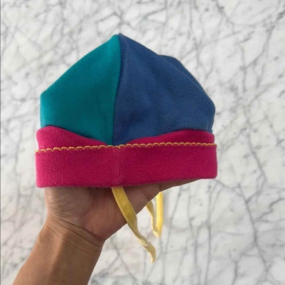 Vintage Rainbow GYMBOREE Colorblock SUMMER HAT OS